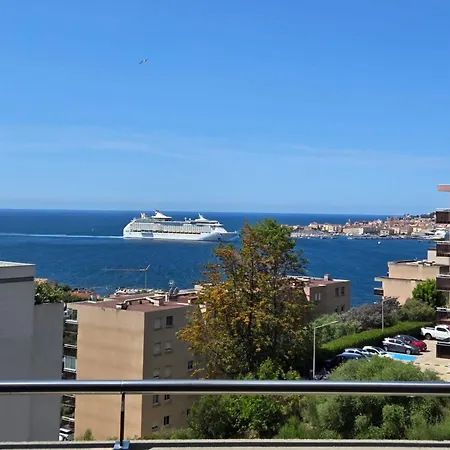 Apartment New T3 Climatise Haut De Gamme Vue Mer De 78M Terrasse 45M Ajaccio (Corsica)